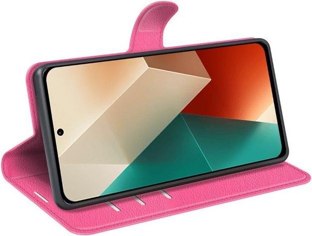 Actual product image MU Classic Litchi Leather Bookcover Series (Xiaomi Redmi Note 13 5G)