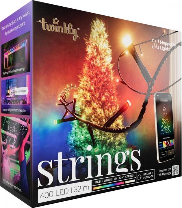 Productafbeelding Twinkly Draadloze kerstboomverlichting e String of Lights STRINGS 400 (32 m)