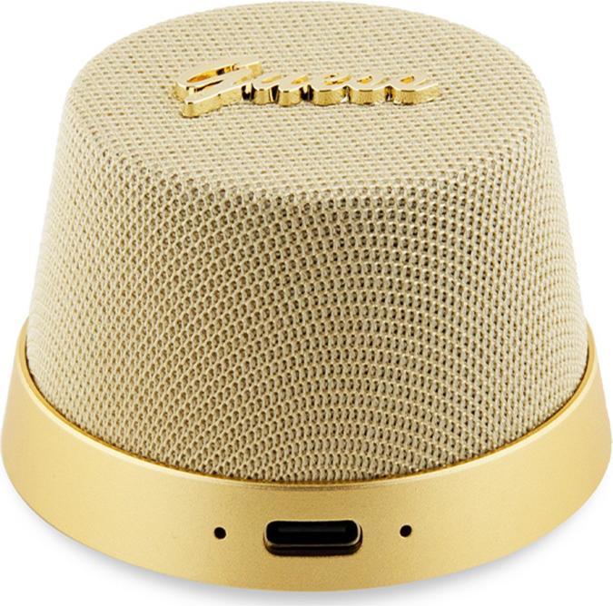 Actual product image Guess głośnik Bluetooth GUWSC3ALSMD Speaker Stand złoty/gold Magnetic Script Metal (12 h)