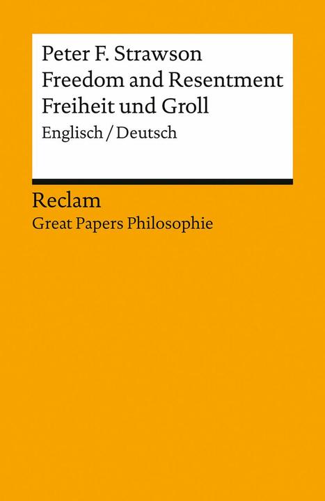 Immagine prodotto Freedom and Resentment / Freiheit und Groll (Tedesco, Inglese, Peter F. Strawson, Thomas Meyer, 2024)