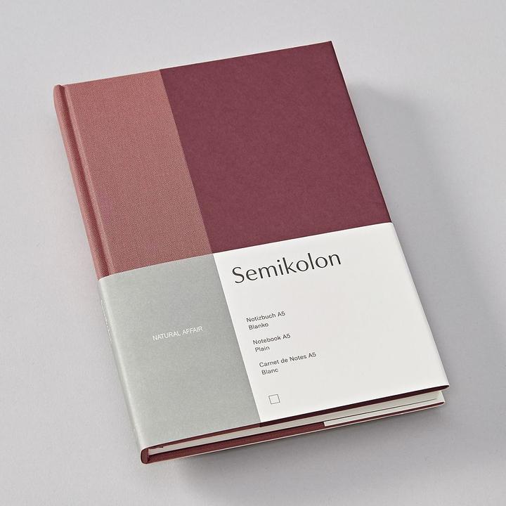 Semikolon Notebook (A5) NATURAL AFFAIR, Blossom, Blank (A5)