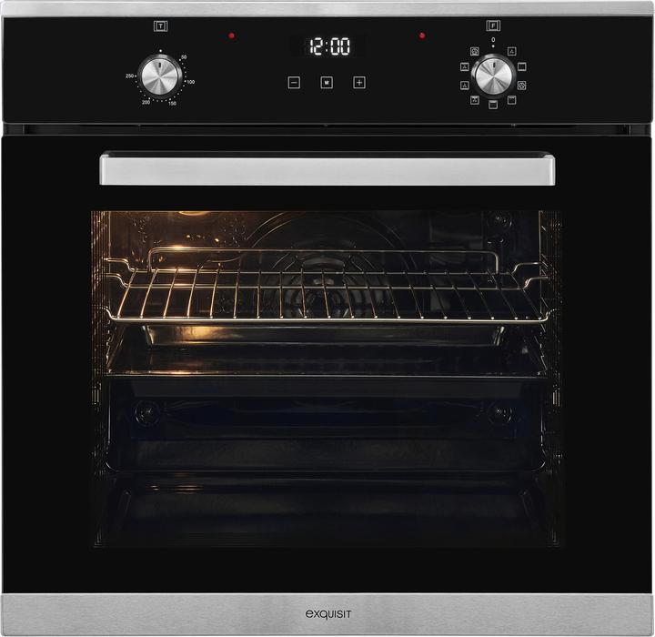 Produktbild Exquisit EBE76-9-H-020 inox, Einbaubackofen