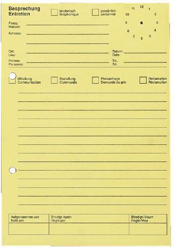 Produktbild Ursus Telefonblock A5 gelb 2-sprachig 80Blatt (A5, Liniert)