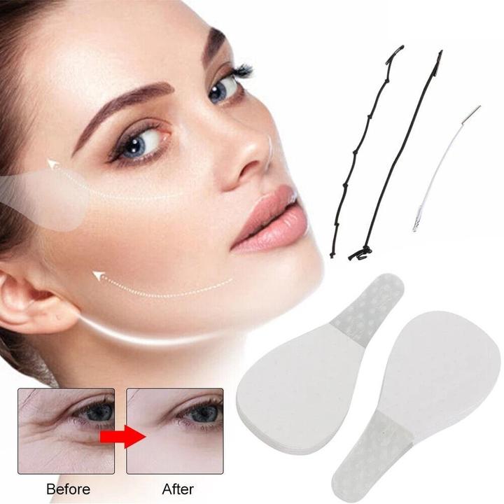JTI Transparentes Gesichtsband mit elastischen Bändern - 40er-Pack