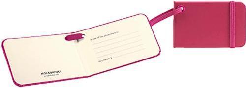 Actual product image Moleskine Suitcase tag pink