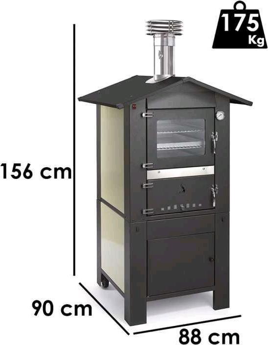 Image du produit Seven Italy Seven Premium Poêle à bois d'extérieur57 x 45 cm (Four à pizza à bois)