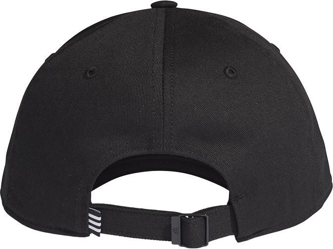 Actual product image adidas Baseball Cotton Twill Cap, Black/Black/White, OSFM (One size)