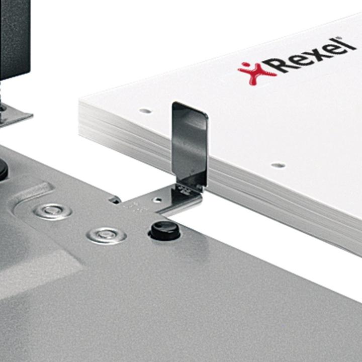 Actual product image Rexel Four-hole punch HD4150, black-silver Punching capacity: 150 sheets, made of metal, stop bar made of
