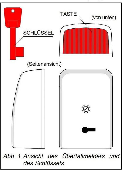 Actual product image Satel PNK-1 panic button alarm