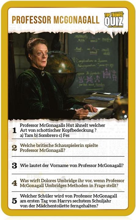 Productafbeelding Winning Moves Quiz: Harry Potter Zweinstein (Duits)