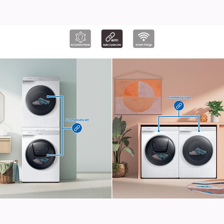 Actual product image Samsung WW80T534AAE/S5 WW5300 (8 kg, Left)