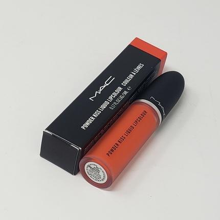 Actual product image MAC Cosmetics Powder Kiss Liquid Lipcolour (Resort Season)