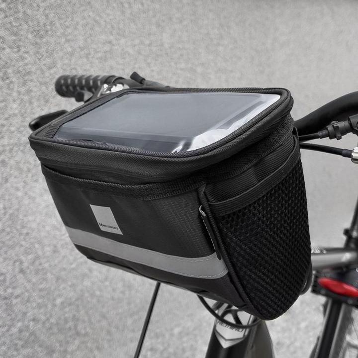 Produktbild Wozinsky Fahrradlenkertasche mit Fenster für Smartphone 2L schwarz WBB12BK universal (2 l, Lenkertasche)