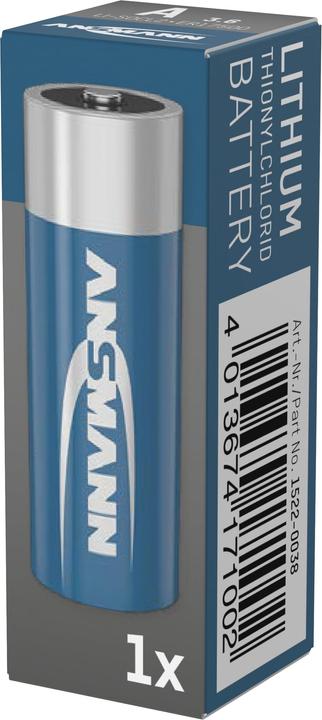 Actual product image Ansmann Battery A ER17500 3.6V Lithium thionyl chloride (1 pcs., A, 3600 mAh)