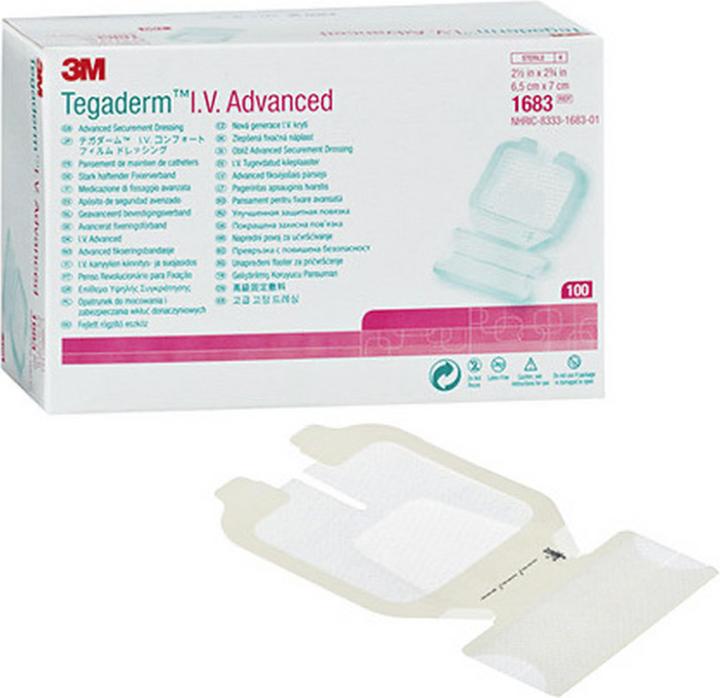 Actual product image 3M TEGADERM IV Advanced 6.5x7cm 100 (100 x)