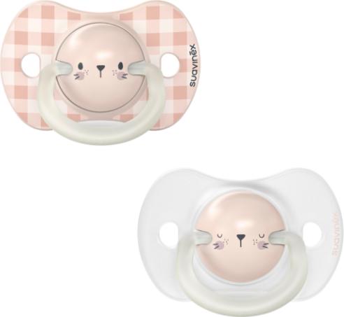 Produktbild Suavinex Schnuller symetrisch SX Pro Tag/Nacht 6-18M Hase (6 - 18 Monate)