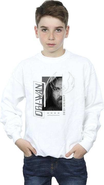 Actual product image Star Wars Boys Obi-Wan Kenobi Jedi SciFi Collage Sweatshirt (140, 146)