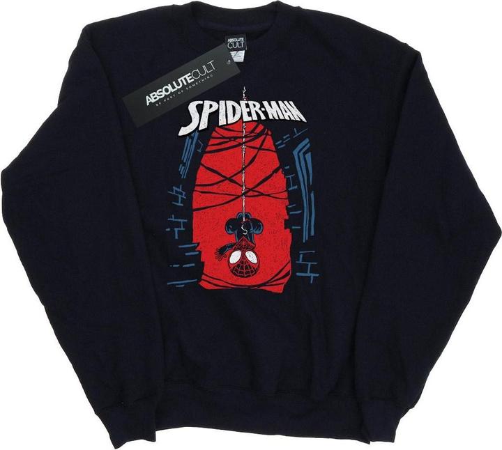 Actual product image Womens/Ladies Spider-Man Hanging Sketch Sweatshirt (XXL)