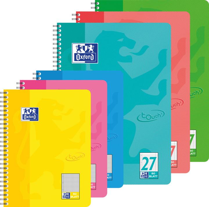 Actual product image Oxford College notepad Touch (A4+, Lined, Hardcover)