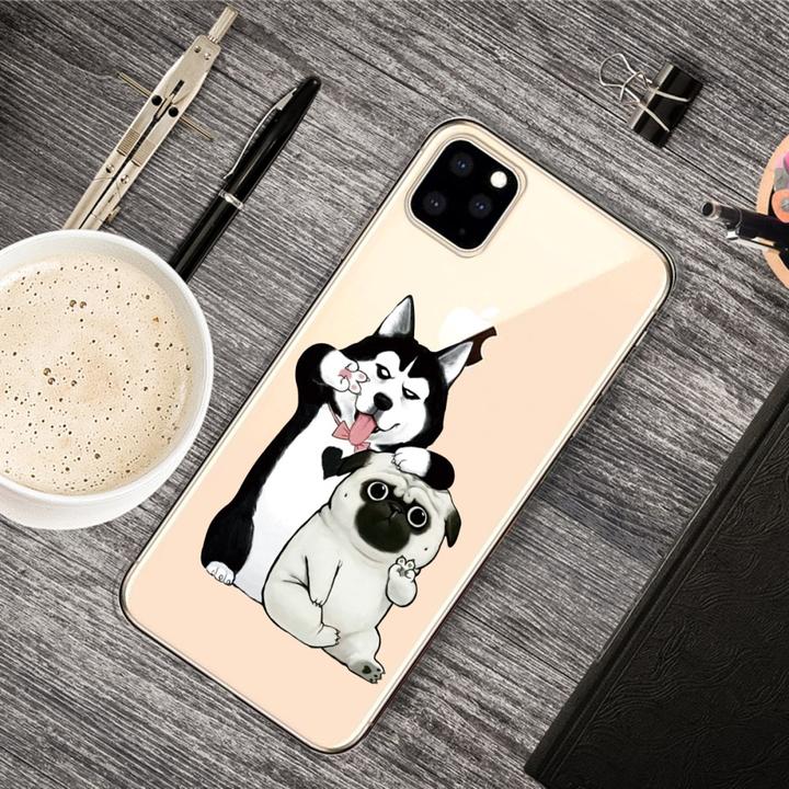 Produktbild Ueli Express iPhone 11 Pro Max Super Slim Gummi Hülle TPU Coole Hunde (Apple iPhone 11 Pro Max)