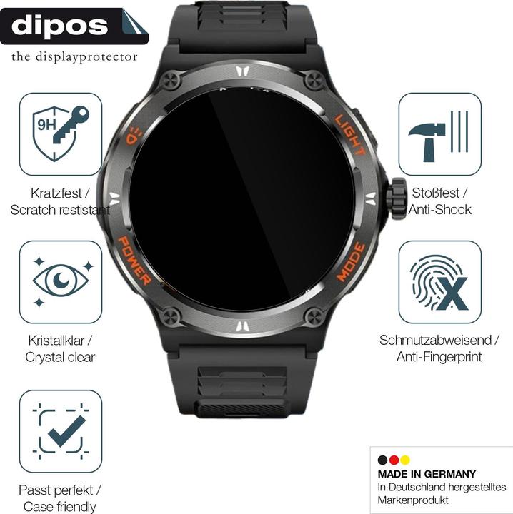 Actual product image Dipos Anti-Shock Screen Protector Clear