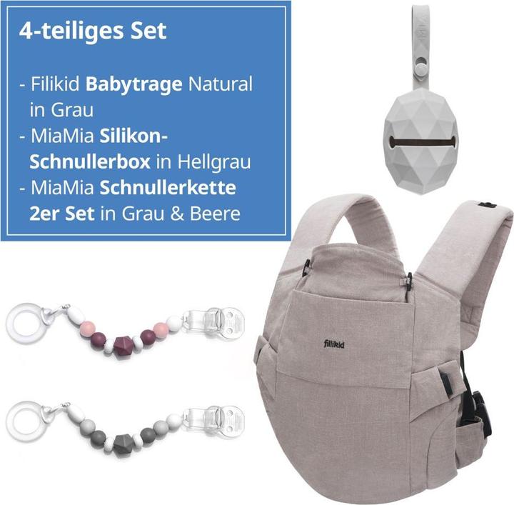Immagine prodotto Fillikid Marsupi e fasce Marsupio naturale da 3,5 a 20 kg