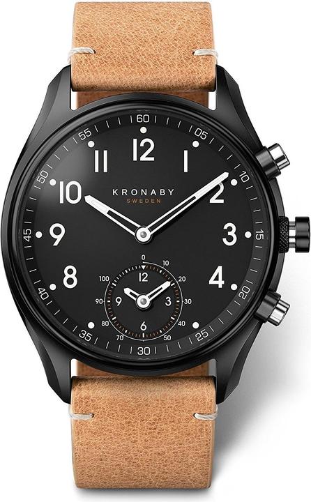 Kronaby Apex Leder (Hybrid Uhr, 43 mm)
