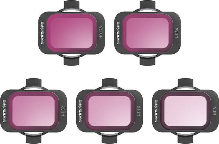 Sunnylife Jeu de 5 filtres ND 8/16/32/64/128 pour DJI Avata 2 (Filtres pour drones, DJI Avata 2)