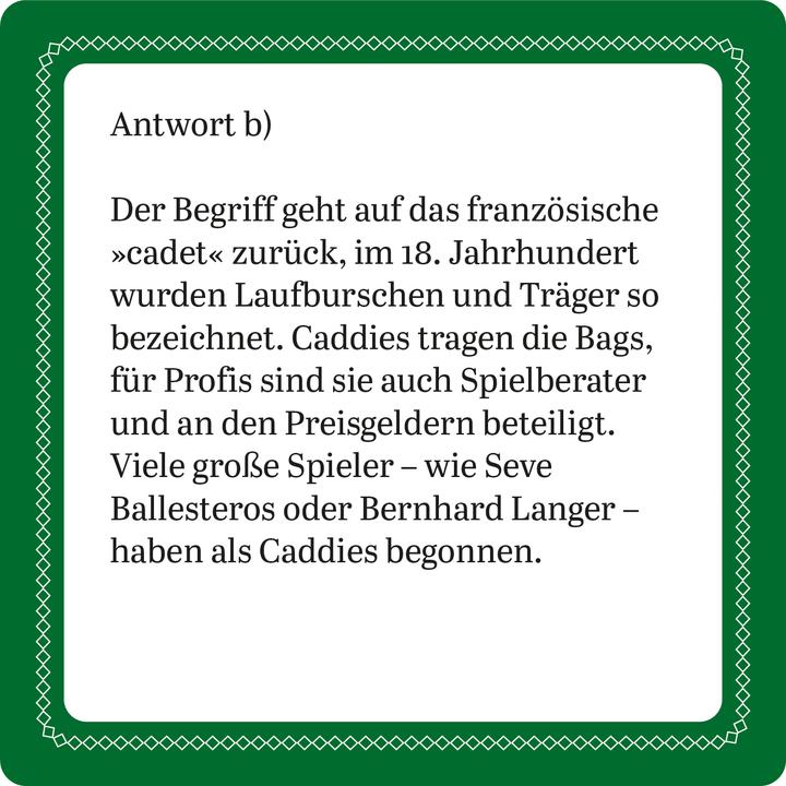Produktbild Das Golf-Quiz (Deutsch)