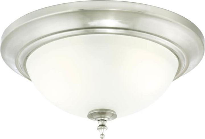 Actual product image Westinghouse Ceiling Light Harwell Nickel Brushed & Frosted Glass (E27)