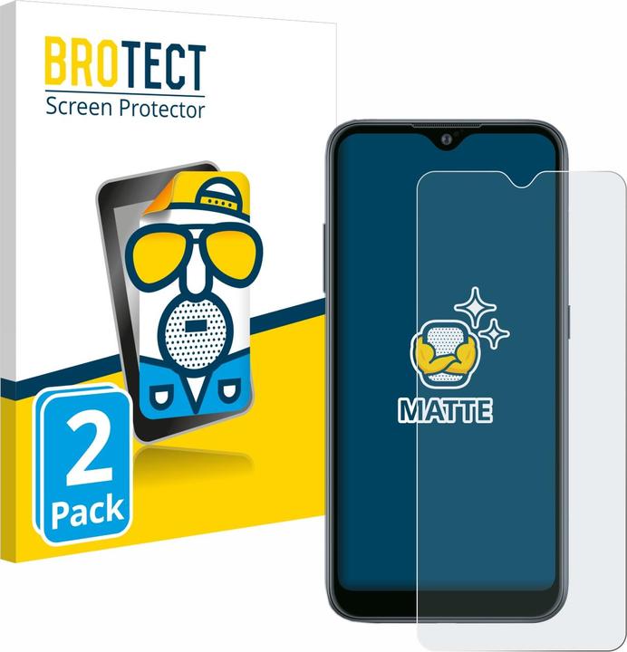 Actual product image BROTECT Anti-glare screen protector matt (2 Piece, Samsung Galaxy A02)