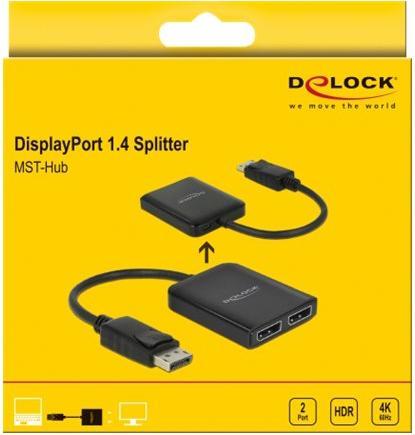 Image du produit Delock Séparateur de signal DisplayPort (DP, 6.10 cm)