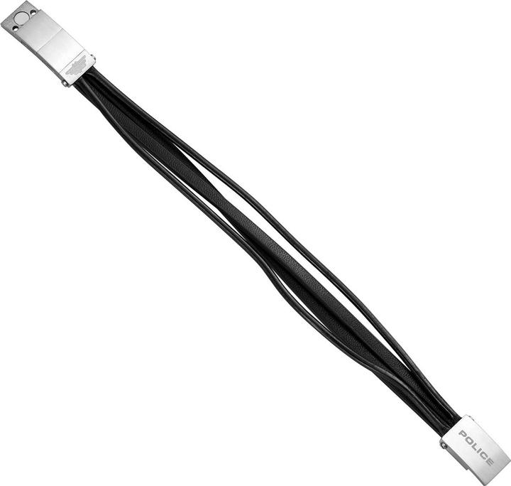 Image du produit Police Bracelet Gozo II (21 cm, Acier inoxydable, Cuir)
