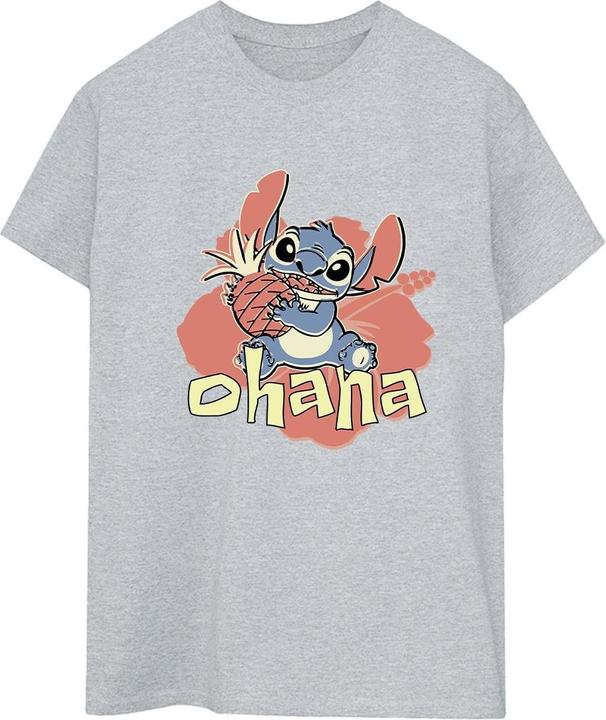 Disney Lilo And Stitch Ohana Pineapple TShirt (S)