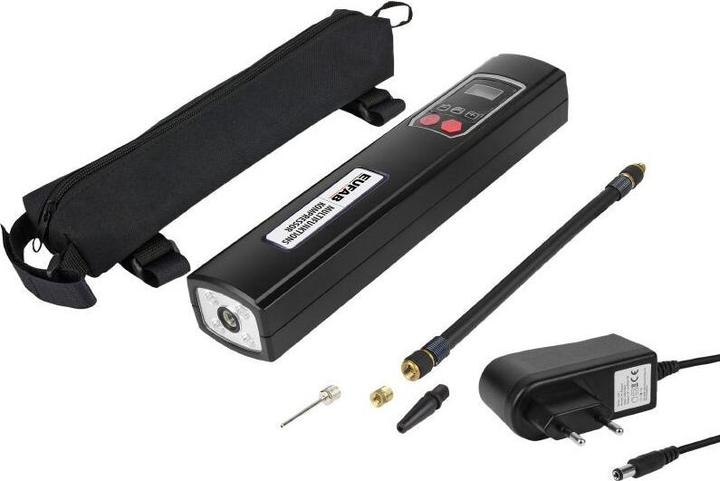 Produktbild P2R Universeller wiederaufladbarer Luftkompressor für Fahrrad - Auto - Motorrad - Digitale Anzeige (0.00 Bar)