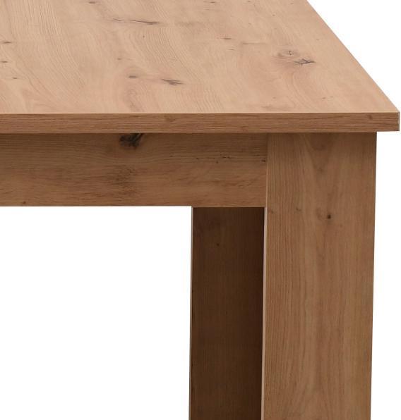 Actual product image Homestyle4u Extendable dining table (160.5 x 90.5 x 76.5 cm)