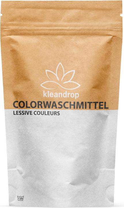 Kleandrop Detergente in polvere Colore 1,2 kg (120 Cicli di lavaggio, Detersivo in polvere)