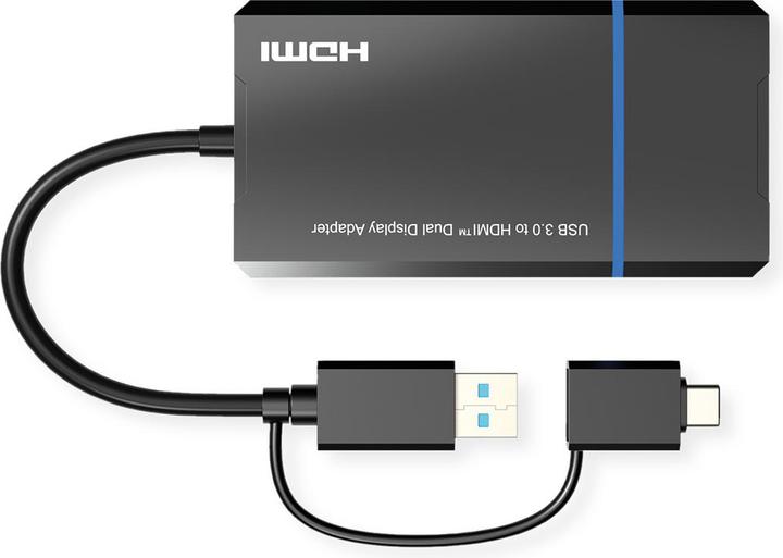 Productafbeelding Value USB DisplayLink-adapter, USB (USB, USB 3.0, 15 cm)