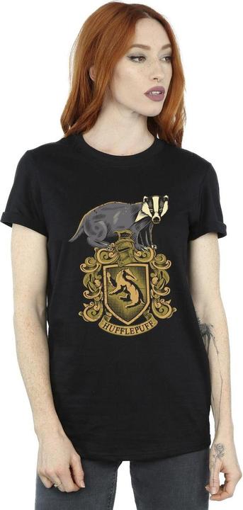 Immagine prodotto Hufflepuff Sketch Crest Maglietta Ampia Donna (M)
