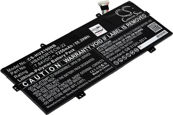 Actual product image AccuCell Huawei MateBook X Pro 2020 battery, MACH-W19L, type HB4593R1ECW-22 (7250 mAh)