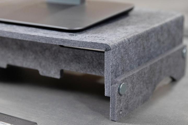 Actual product image Bakker Elkhuizen monitor stand Q-Riser 110 Circular, gray retail (Table, 17.01")