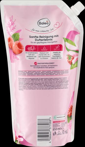 Produktbild dm Balea Cremeseife Himbeere & Magnolie Nachfüller (Flüssigseife, 850 ml)