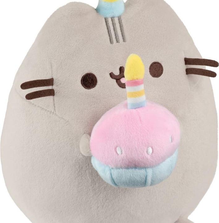 Actual product image Pusheen cuddly toy 23 cm with cake Aurora DAFFI P 232 (24 cm)