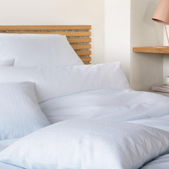 Image du produit Elegante Web-Seersucker Bettwäsche Stockholm (Set de linge de lit, 135x200 cm + 80x80 cm)
