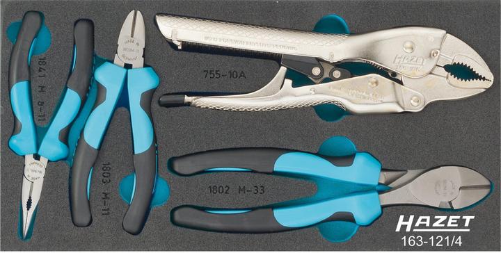 Produktbild HAZET Zangen Satz 163-121/4 ∙ Anzahl Werkzeuge: 4