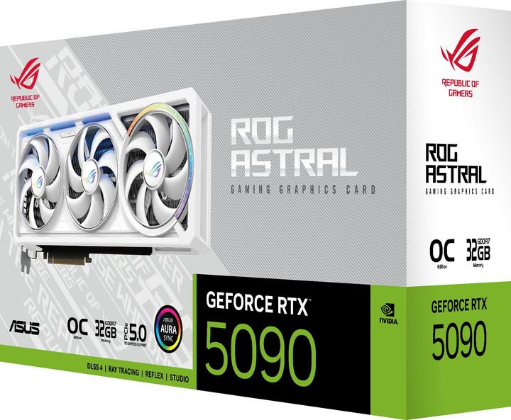 Image du produit ASUS ROG Astral GeForce RTX 5090 White OC (32 Go)