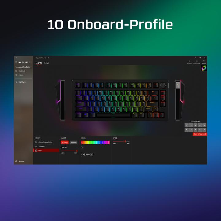 Immagine prodotto HyperX Alloy Rise 75 (CH, Cablato)