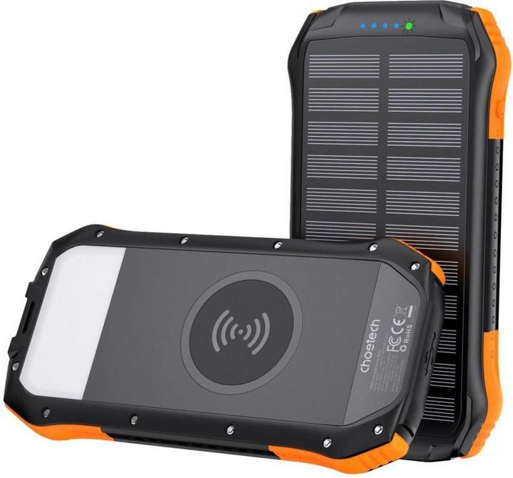 Image du produit Choetech Banque d'énergie solaire avec charge inductive 20000mAh PD 20W / QC 18W / Qi 10W (B657) (20000 mAh, 20 W, 20000 Wh)