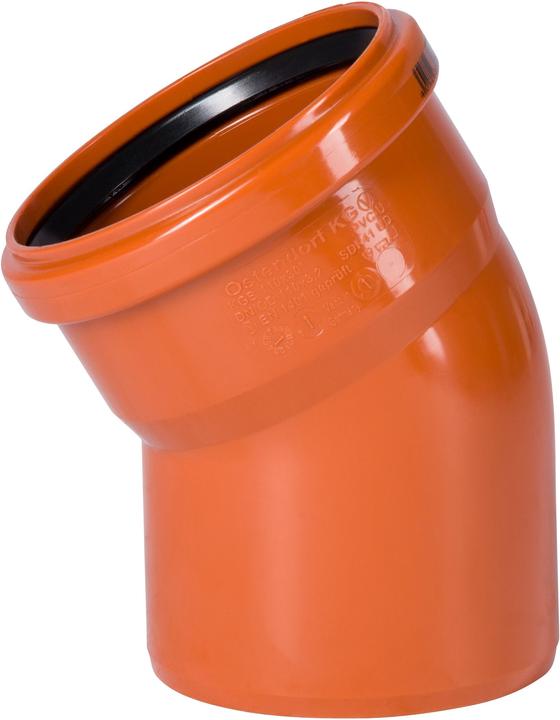 Actual product image Csdk SL PVC Sewer Bend Ø 110mm 30 degrees (Angled connection)