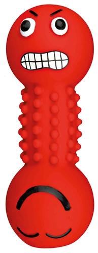Actual product image Trixie Smiley dumbbell latex with squeaker 19cm (Snack bag dog)